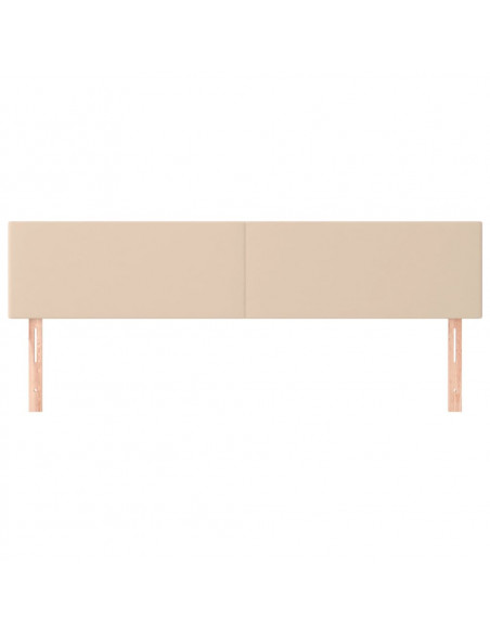 Testiere 2 pz Cappuccino 90x5x78/88 cm in Similpelle