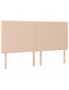 Testiere 4 pz Cappuccino 90x5x78/88 cm in Similpelle 2