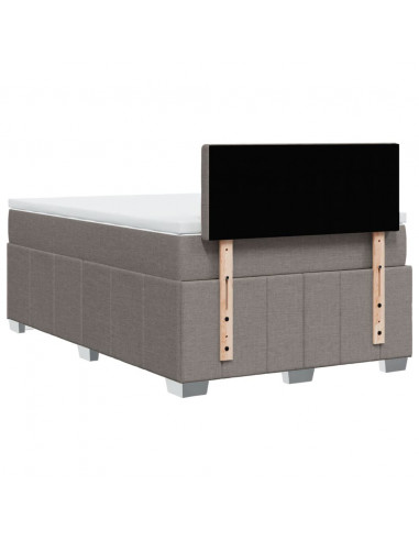 Giroletto a Molle con Materasso Tortora 120x200 cm in Tessuto