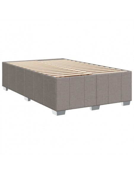 Giroletto a Molle con Materasso Tortora 120x200 cm in Tessuto