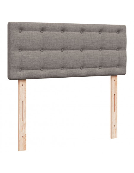 Giroletto a Molle con Materasso Tortora 120x200 cm in Tessuto