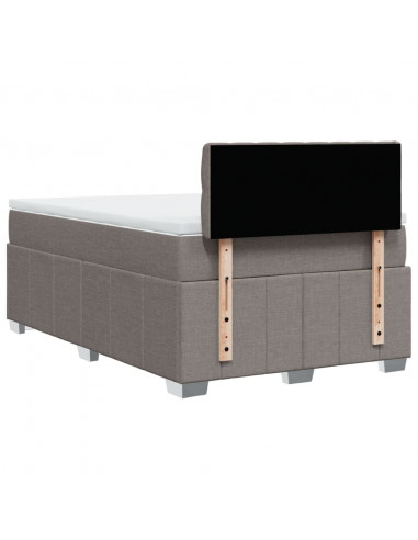 Giroletto a Molle con Materasso Tortora 120x200 cm in Tessuto