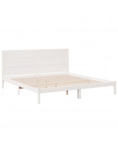 Giroletto Extra Lungo senza Materasso Bianco 200x210cm Massello 2