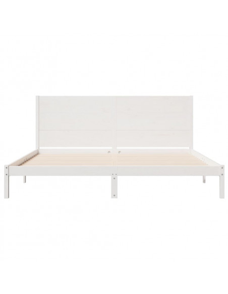 Giroletto Extra Lungo senza Materasso Bianco 200x210cm Massello