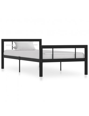 Giroletto Nero e Bianco in Metallo 90x200 cm