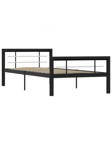 Giroletto Nero e Bianco in Metallo 90x200 cm