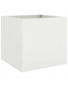 Fioriera Bianca 49x47x46 cm in Acciaio Laminato a Freddo 2