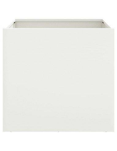 Fioriera Bianca 49x47x46 cm in Acciaio Laminato a Freddo