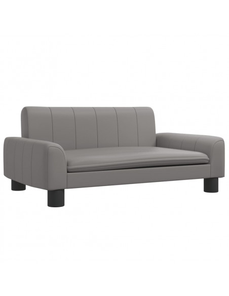 Lettino per Cani Grigio 70x45x30 cm in Similpelle