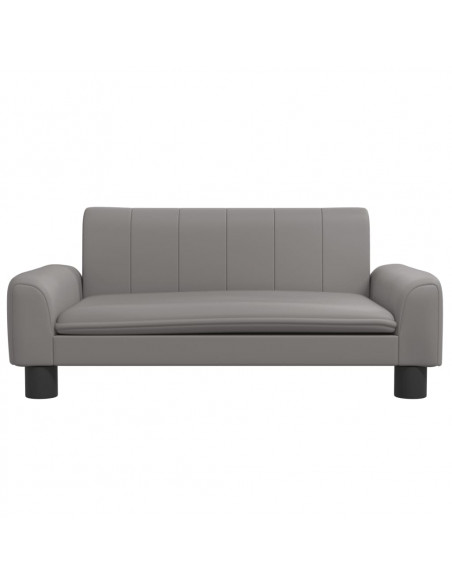 Lettino per Cani Grigio 70x45x30 cm in Similpelle