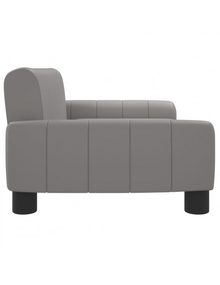 Lettino per Cani Grigio 70x45x30 cm in Similpelle