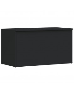 Cassapanca Nera 84x42x46 cm in Legno Ingegnerizzato 2