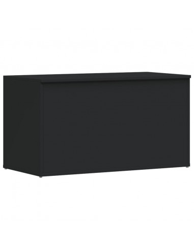 Cassapanca Nera 84x42x46 cm in Legno Ingegnerizzato