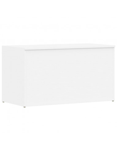 Cassapanca Bianca 84x42x46 cm in Legno Ingegnerizzato