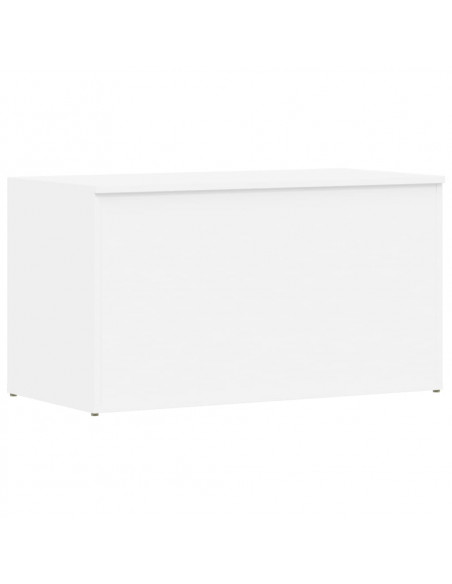 Cassapanca Bianca 84x42x46 cm in Legno Ingegnerizzato