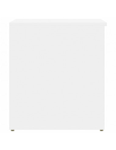 Cassapanca Bianca 84x42x46 cm in Legno Ingegnerizzato