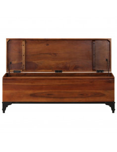 Baule 110x35x41 cm in Legno Massello di Acacia 2