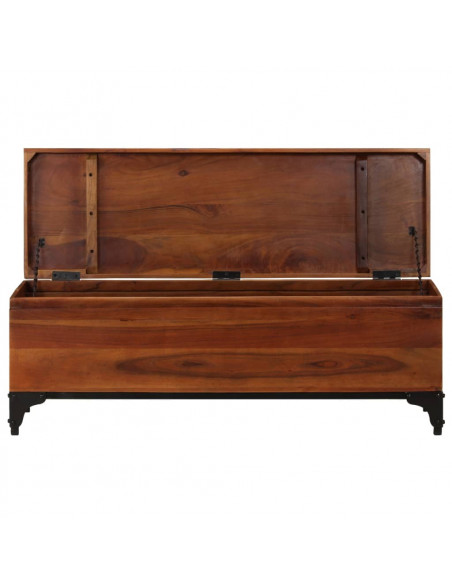 Baule 110x35x41 cm in Legno Massello di Acacia