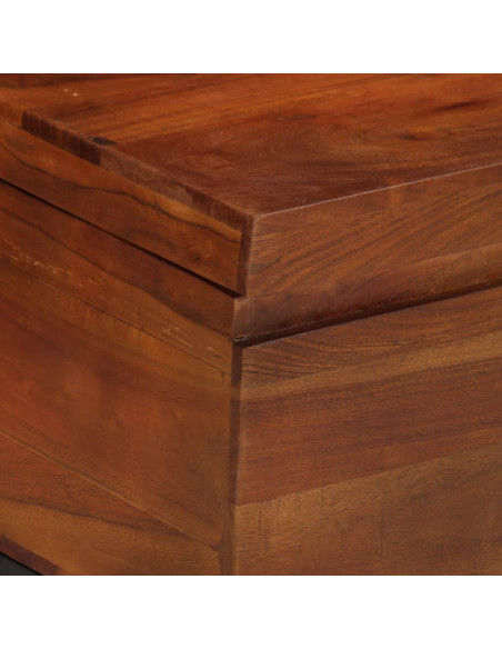 Baule 110x35x41 cm in Legno Massello di Acacia