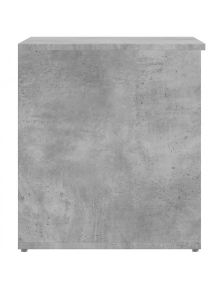 Cassapanca Grigio Cemento 84x42x46 cm in Legno Ingegnerizzato