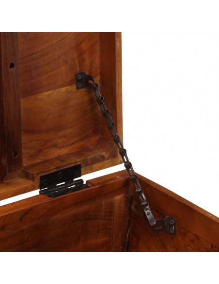 Baule 110x35x41 cm in Legno Massello di Acacia