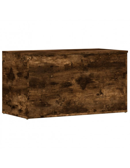 Cassapanca Rovere Fumo 84x42x46 cm in Legno Ingegnerizzato