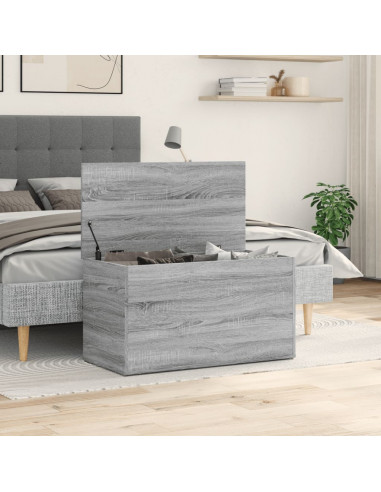 Cassapanca Grigio Sonoma 84x42x46 cm in Legno Ingegnerizzato