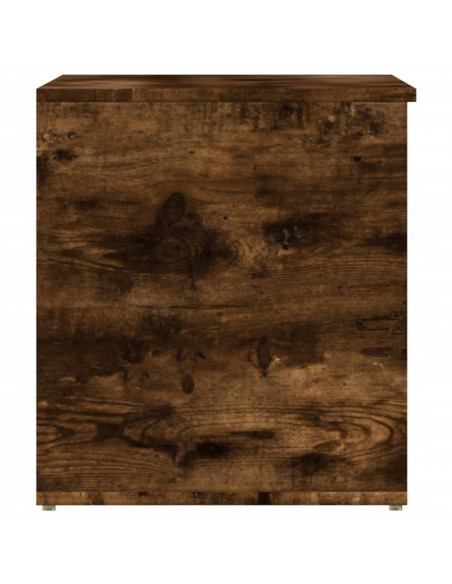 Cassapanca Rovere Fumo 84x42x46 cm in Legno Ingegnerizzato