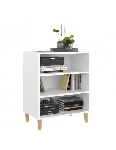 Credenza Bianca 57x35x70 cm in Legno Multistrato