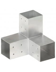 Connettore per Pali a Forma di Y in Metallo Zincato 81x81 mm 2