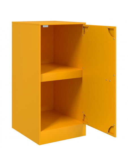 Credenza Giallo Senape 34,5x39x73 cm in Acciaio