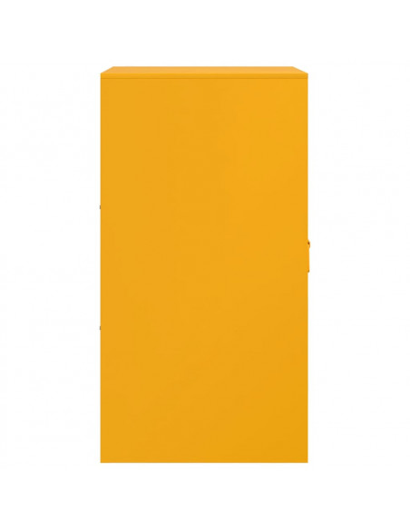 Credenza Giallo Senape 34,5x39x73 cm in Acciaio