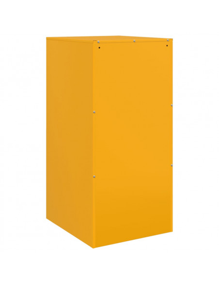 Credenza Giallo Senape 34,5x39x73 cm in Acciaio