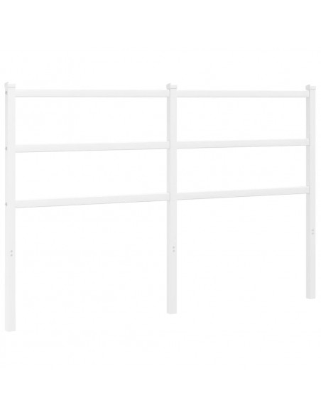 Testiera in Metallo Bianco 135 cm