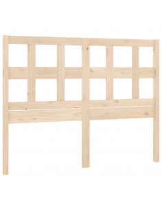 Testiera per Letto 185,5x4x100 cm in Legno Massello di Pino 2