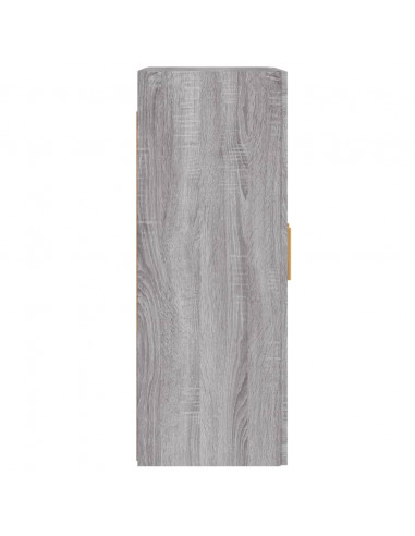 Armadietti a Parete 2 pz Grigio Sonoma in Legno Multistrato