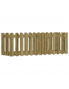 Fioriera da Giardino Recinzione 150x50x50cm in Pino Impregnato 2