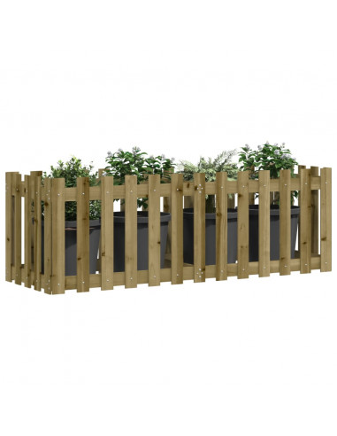 Fioriera da Giardino Recinzione 150x50x50cm in Pino Impregnato