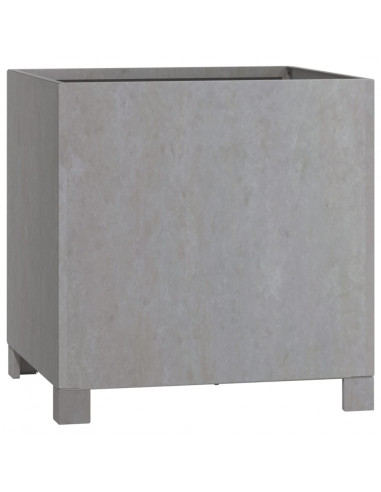 Fioriere con Gambe 2pz Ruggine 42x40x43 cm Acciaio Corten