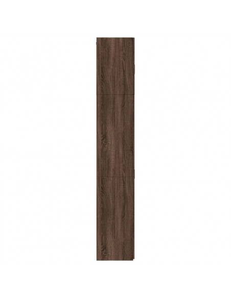 Credenza Rovere Marrone 80x42,5x249 cm in Legno Multistrato