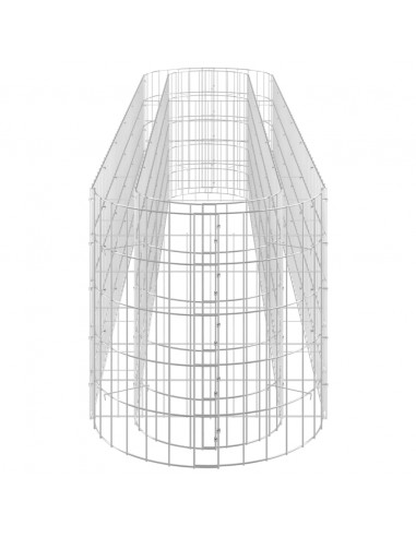 Gabbione con Letto Rialzato in Acciaio Zincato 260x50x50 cm