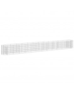 Gabbione con Letto Rialzato in Acciaio Zincato 470x50x50 cm 2