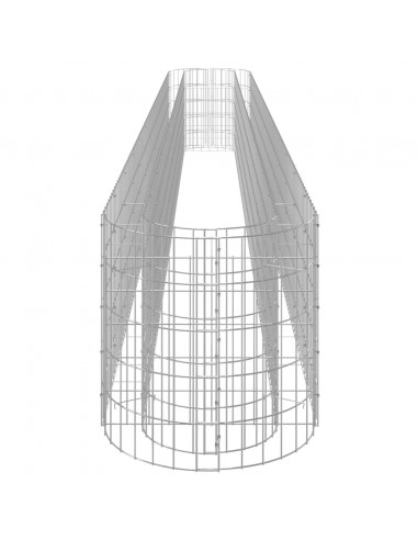 Gabbione con Letto Rialzato in Acciaio Zincato 470x50x50 cm