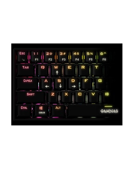 GAMDIAS TASTIERA HERMES E3 US WHITE MECCANICA RGB + 19 EFFETTI LUCI
