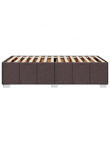 Giroletto senza Materasso Marrone Scuro 100x200 cm Tessuto