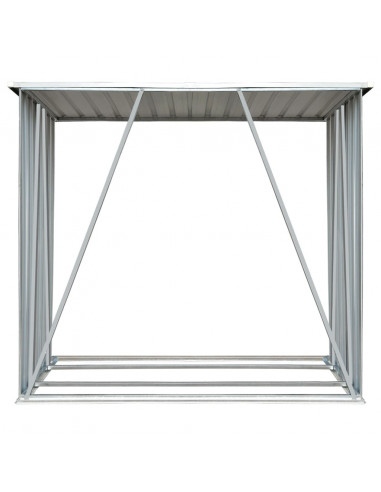 Capannone da Giardino in Acciaio Zincato 163x83x154cm Antracite