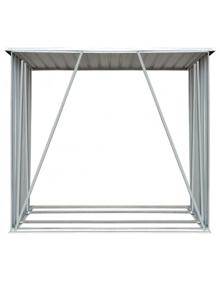 Capannone da Giardino in Acciaio Zincato 163x83x154cm Antracite