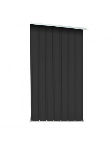 Capannone da Giardino in Acciaio Zincato 163x83x154cm Antracite