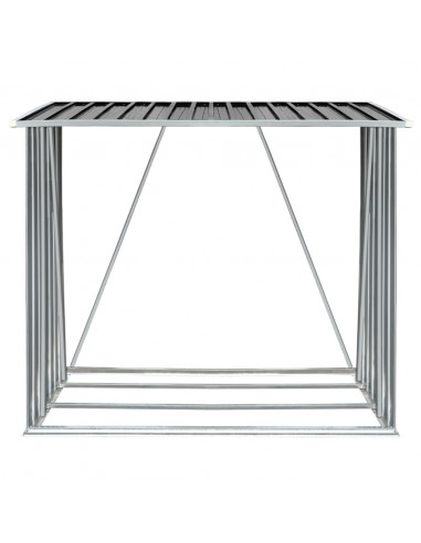 Capannone da Giardino in Acciaio Zincato 163x83x154cm Antracite