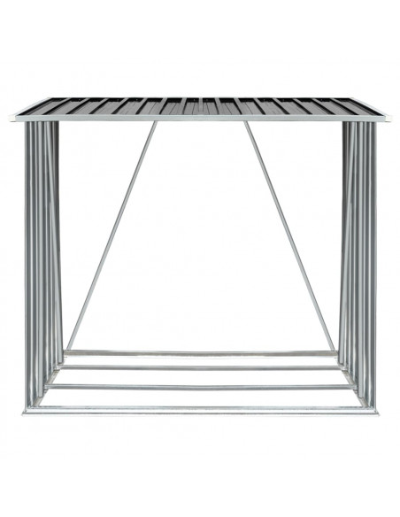 Capannone da Giardino in Acciaio Zincato 163x83x154cm Antracite